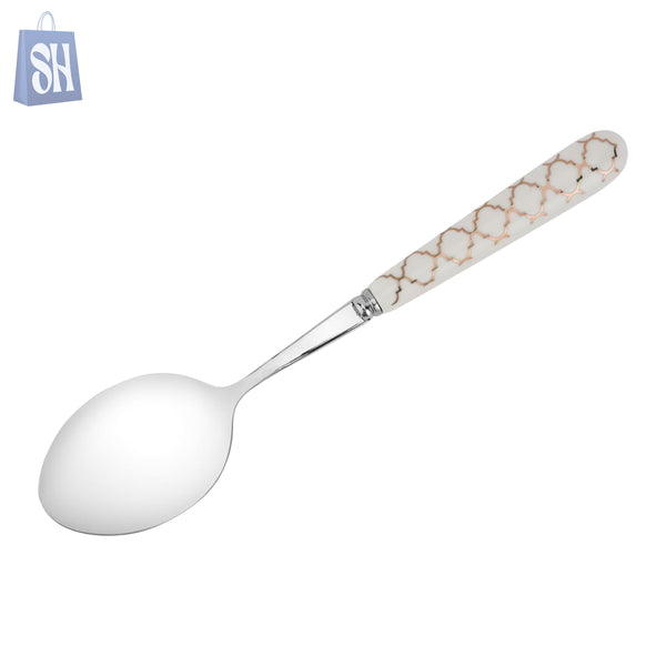 “Arabesque™ Porcelain-Handle Teaspoon Set (6 pcs)”