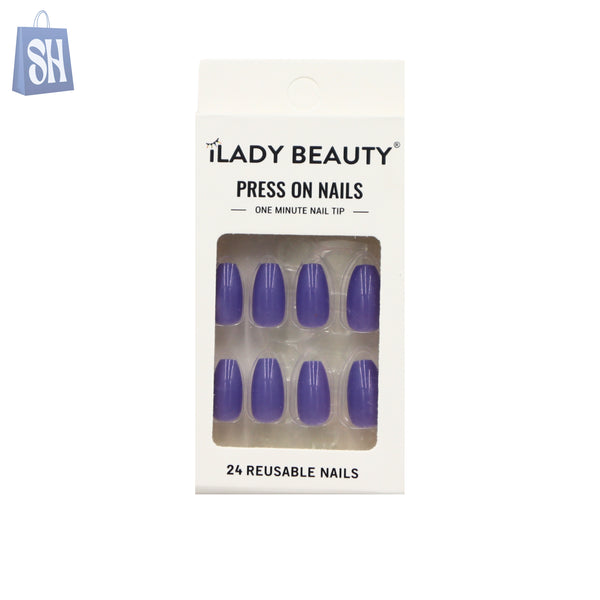 أظافر آي ليدي بيوتي المضغوطة (بنفسجي)