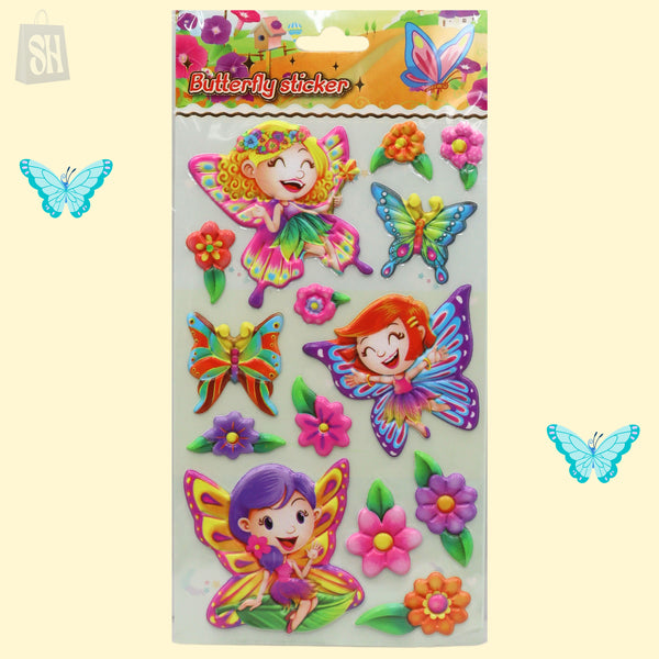 ملصقات فراشات للأطفال – تصميمات خيالية وملونة