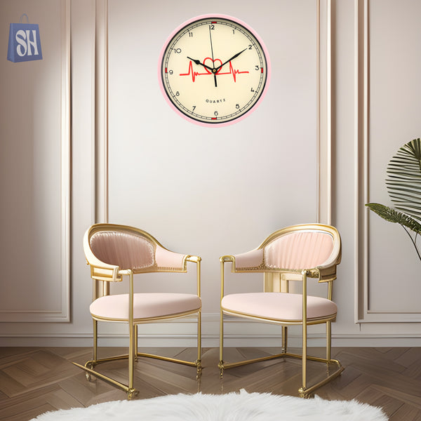 Wall Clock pink small (QUARTZ -TS 516)