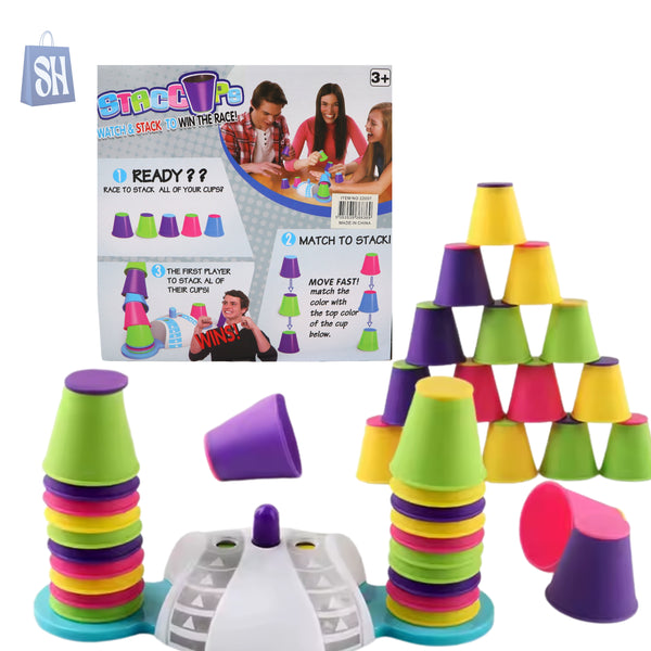 اكواب ستاك  – تحدى السرعة وركز بالألوان!