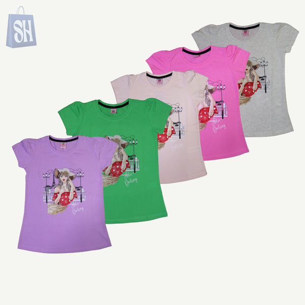 T-shirt Hallo darling for girls