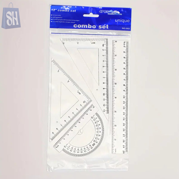 مجموعة مسطرة كومبو - 30 سم 