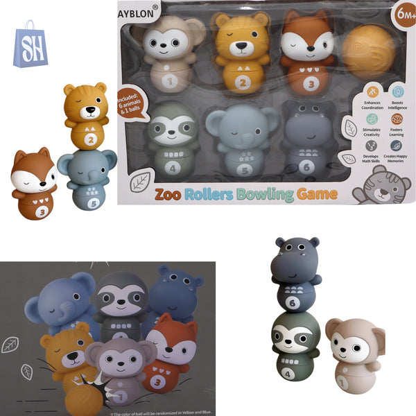 Zoo Rollers Bowling Game – Animal Fun for Little Ones!