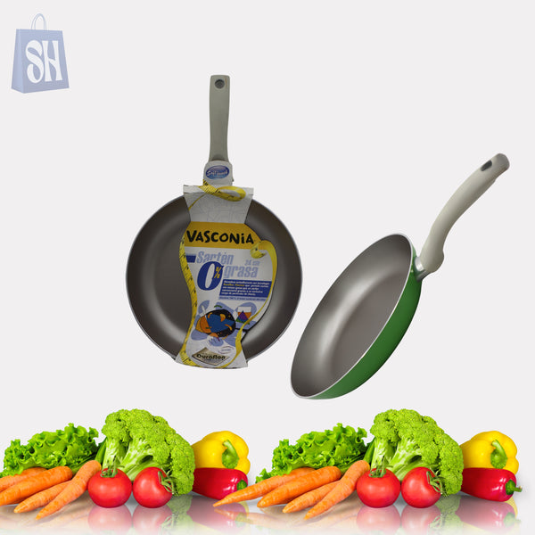 VASCONIA -Sarten Ograsa 24 cm (pan)Green