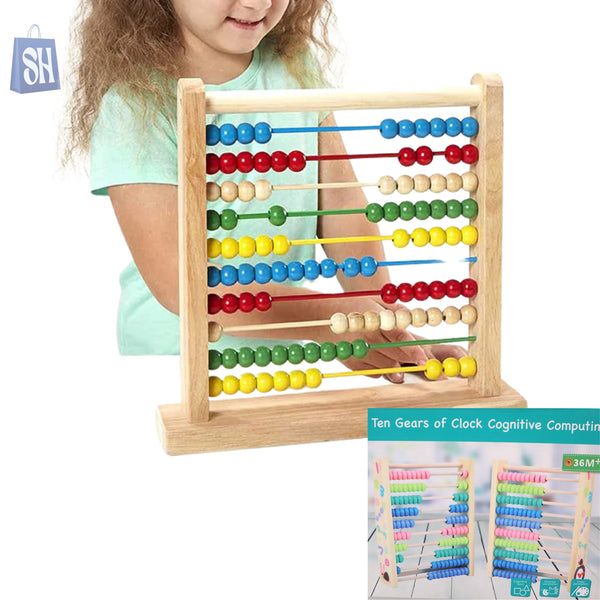 العداد الخشبي الملون – أداة تعليمية كلاسيكية للأطفال