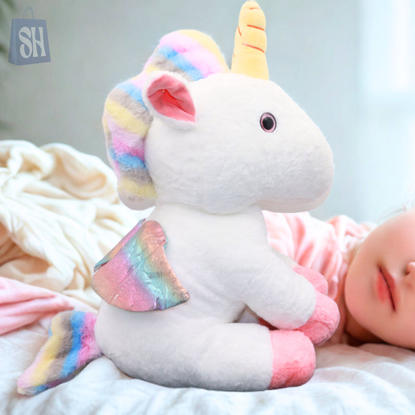 Dreamicorn™ Plush Unicorn – Rainbow Wing Edition
