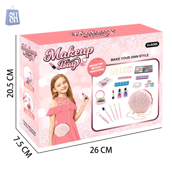 Kids Makeup Bag Set – Pretend Play Beauty Kit for Girls