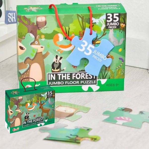 "In the Forest" Jumbo Puzzle – 35 Wild Pieces of Fun!