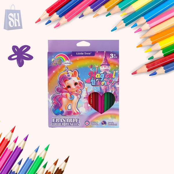 قلم رصاص ملون قابل للمسح 