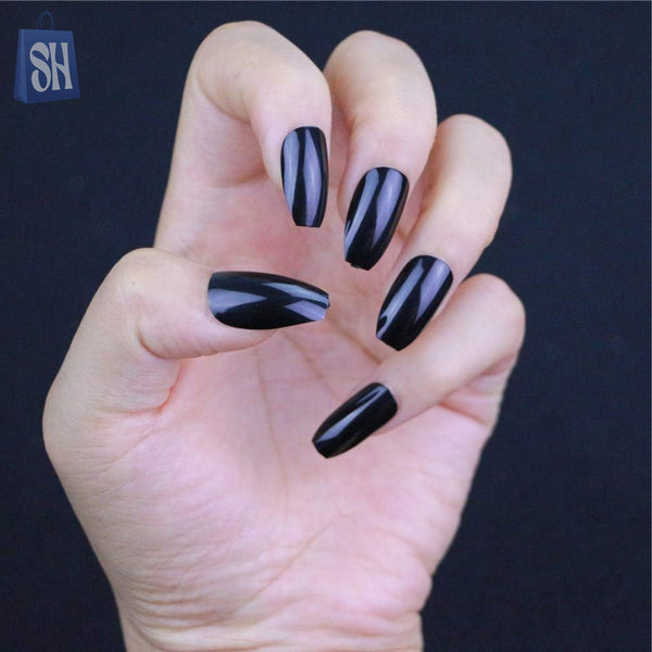 أظافر آي ليدي بيوتي المضغوطة (أسود)