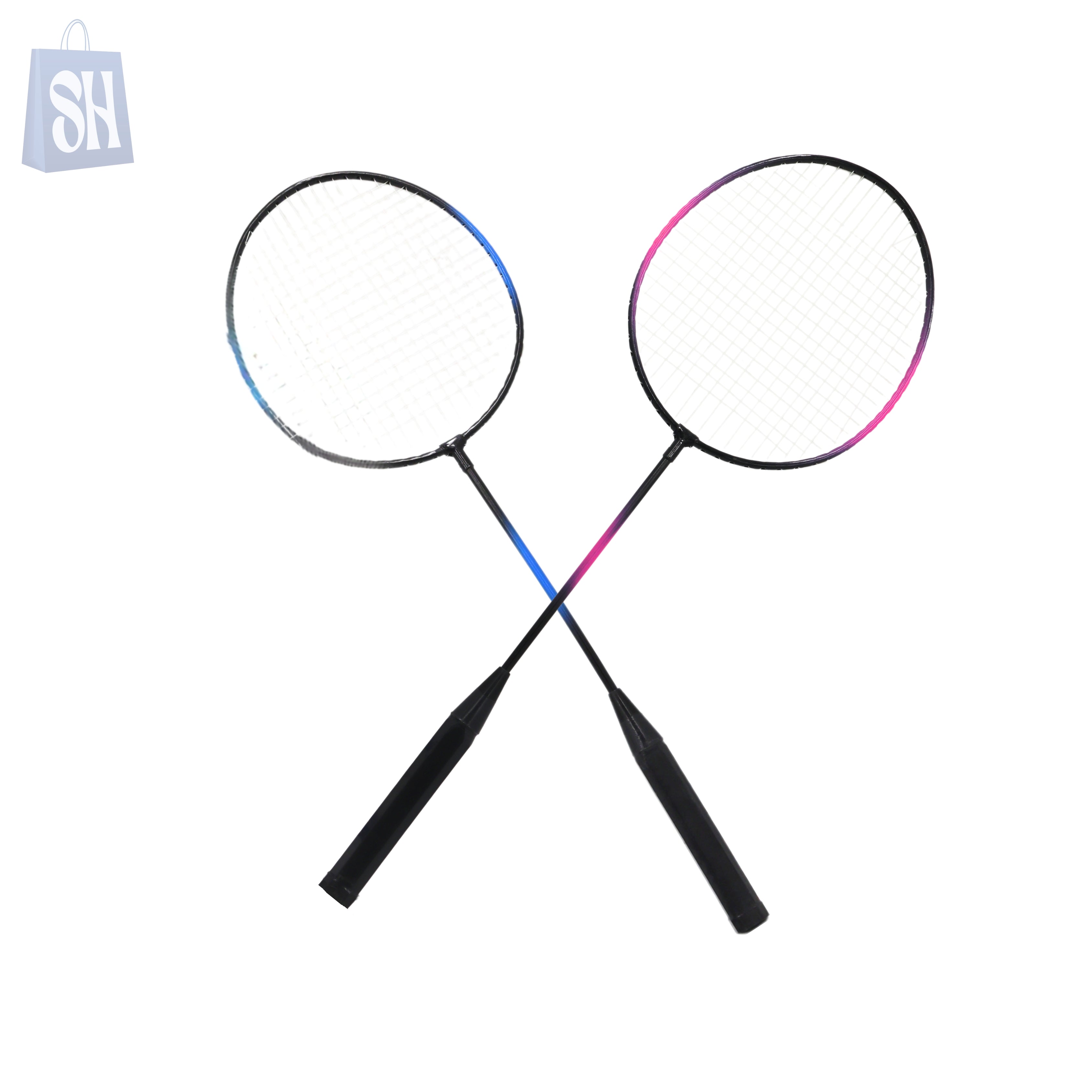 AeroSmash™ Duo – Gradient Badminton Racket Set 2 pcs – SH
