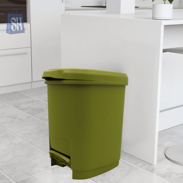 “Eco Step™ Hands-Free Pedal Bin”