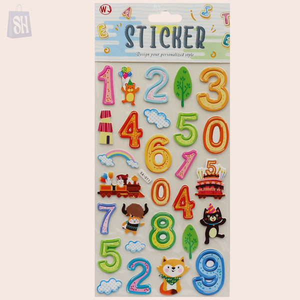 «ملصقات مغامرات الأرقام المنفوخة»