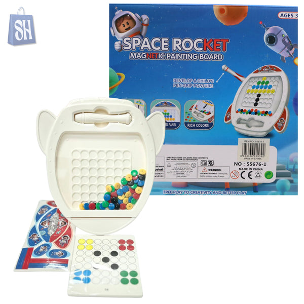 Space Rocket Magnetic painting board