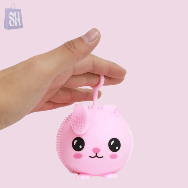 Flashing puffer ball