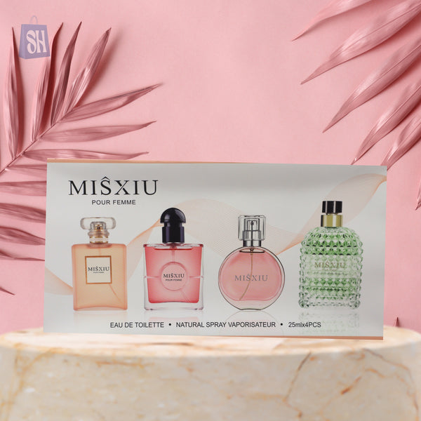MISXIU Pour Femme Eau de Toilette Gift Set (4 x 25ml)