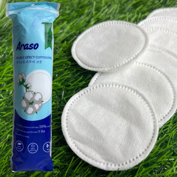 Araso Double Effect Cotton Pads – 150 Pieces