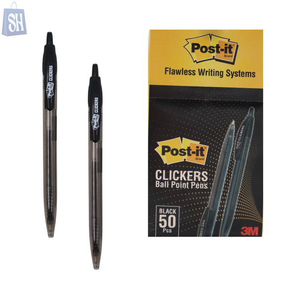 أقلام حبر جاف (3M-POST-IT-0.7 مم) سوداء 