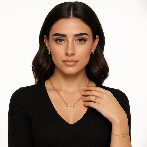 مجموعة مجوهرات إنفينيتي الأنيقة