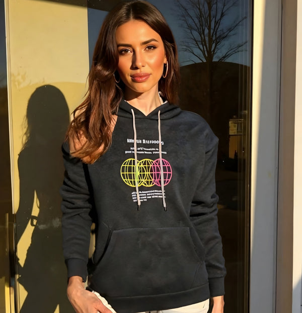 Cosmic Orbit Graphic Hoodie