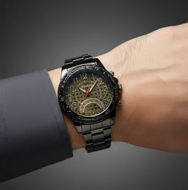 ساعة نانكسي كرونو للرجال ذات اليوم المزدوج