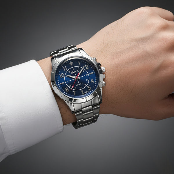 ساعة نانشي ديب بلو أوربان ستيل