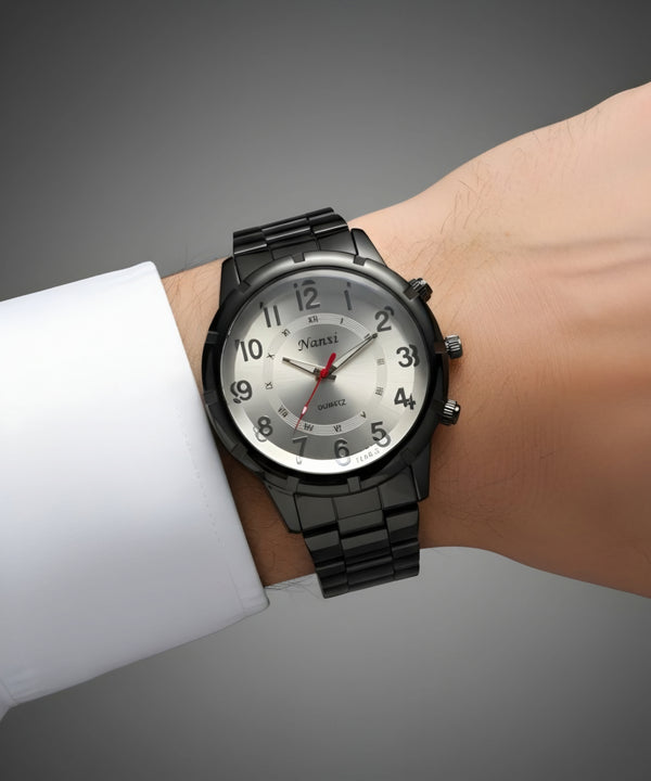 ساعة نانشي إليجانس ثنائية التوقيت للرجال