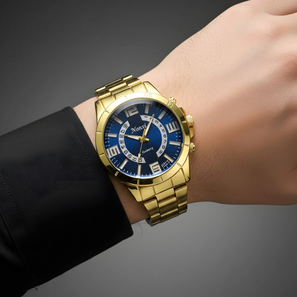 ساعة نانشي جولد نوفا للرجال كوارتز - موديل 9284-1