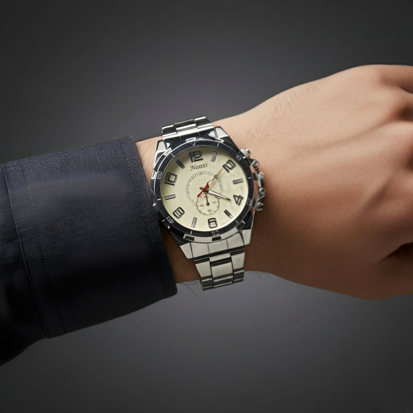 ساعة نانشي سيلفر فيوجن كرونوغراف