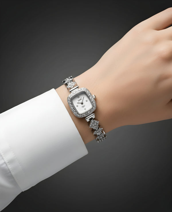 Watch with diamond bracelet
