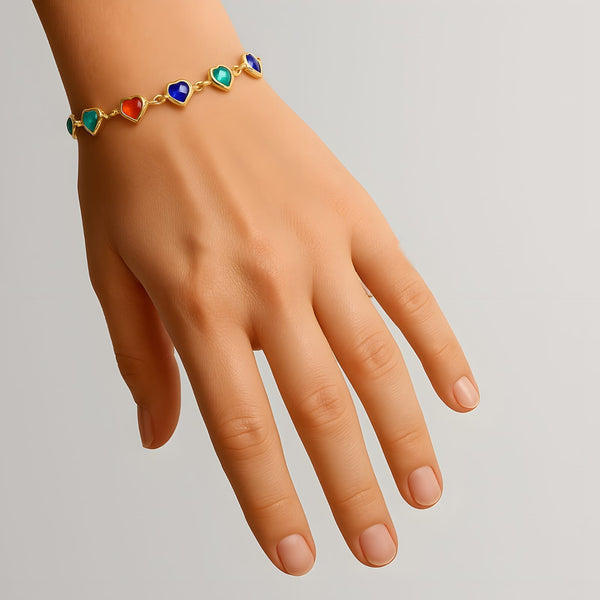 سوار رقيق على شكل قلب